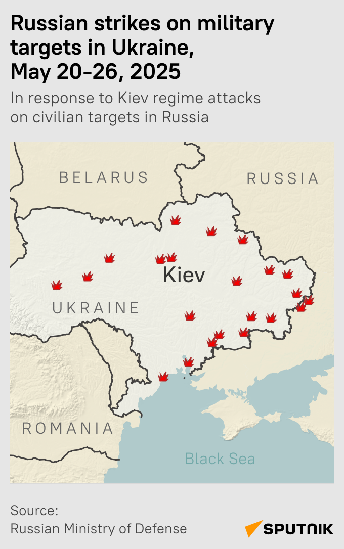 Where Russia hit back after Ukraine’s drone attacks - Sputnik International