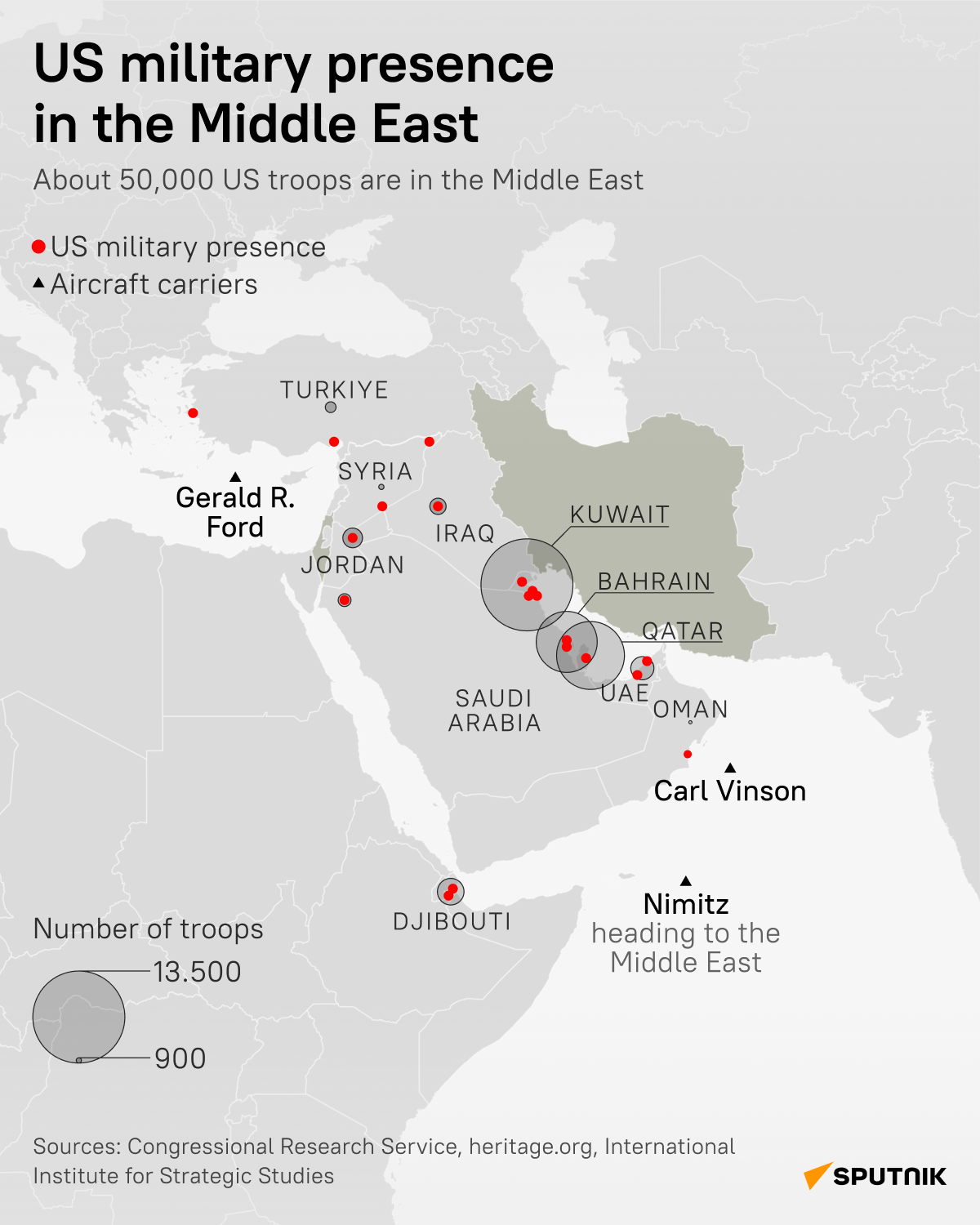 US Military Presence in the Middle East - Sputnik International