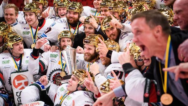 Frölunda Indians celebrating their victory - Sputnik International