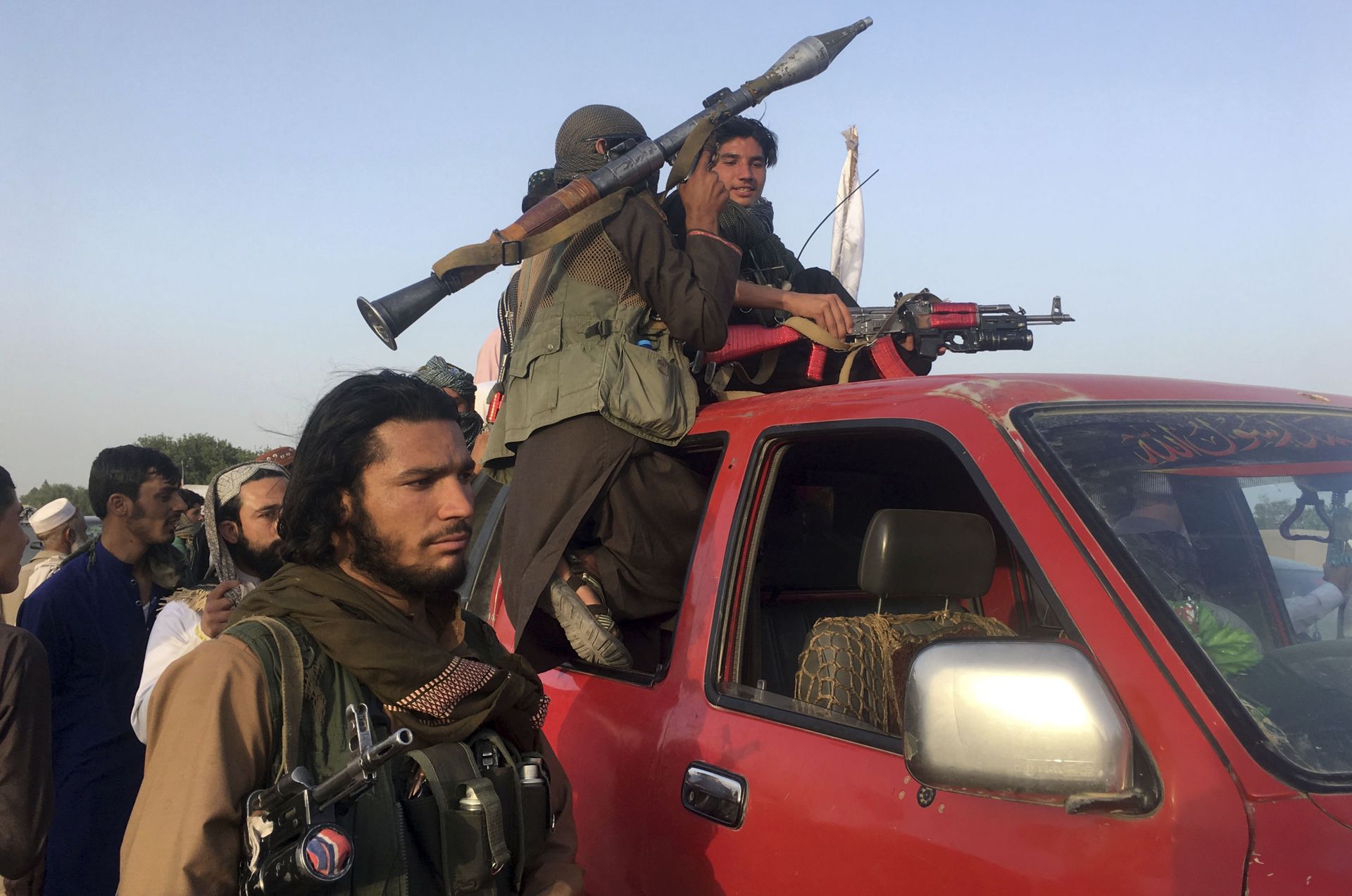 Taliban fighters ride in their vehicle in Surkhroad district of Nangarhar province, east of Kabul, Afghanistan, Saturday, June 16, 2018 Taliban fighters ride in their vehicle in Surkhroad district of Nangarhar province, east of Kabul, Afghanistan, Saturday, June 16, 2018 - Sputnik International, 1920, 07.09.2021
