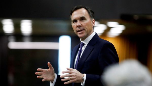 Canada's Minister of Finance Bill Morneau speaks in the House of Commons as legislators convene to give the government power to inject billions of dollars in emergency cash to help individuals and businesses through the economic crunch caused by the coronavirus disease (COVID-19) outbreak, on Parliament Hill in Ottawa, Ontario, Canada April 11, 2020. - Sputnik International