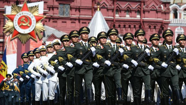 Soldiers of China's People's Liberation Army march during the Victory Day Parade in Red Square in Moscow, Russia, June 24, 2020. The military parade, marking the 75th anniversary of the victory over Nazi Germany in World War Two, was scheduled for May 9 but postponed due to the outbreak of the coronavirus disease (COVID-19). - Sputnik International