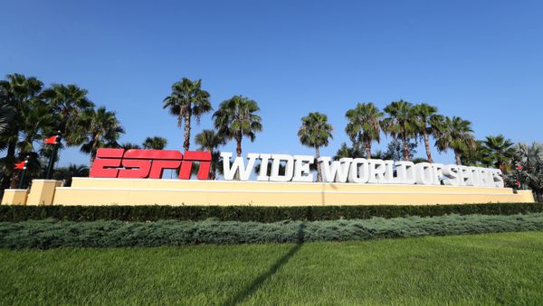 Jul 14, 2020; Orlando, FL, USA;   Detail view of the entrance of ESPN Wide World of Sports  where they are hosting the NBA and MLS games for the summer due to COVID-19. - Sputnik International