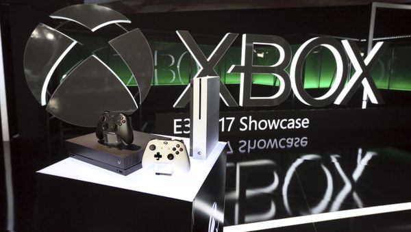 The Xbox One family of devices, including Xbox One X, on display at the Xbox Media Showcase at E3 2017 in Los Angeles on Monday, June 12, 2017 - Sputnik International
