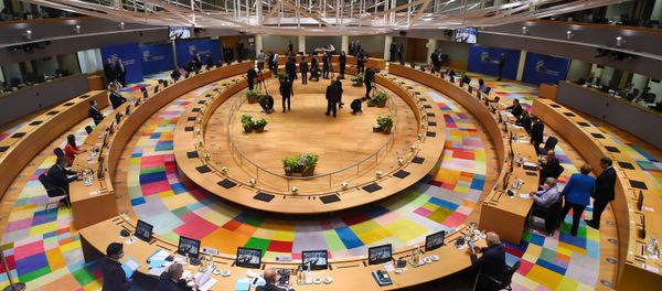 A general view prior to the start of the first face-to-face EU summit since the coronavirus disease (COVID-19) outbreak, in Brussels, Belgium July 18, 2020 A general view prior to the start of the first face-to-face EU summit since the coronavirus disease (COVID-19) outbreak, in Brussels, Belgium July 18, 2020 - Sputnik International