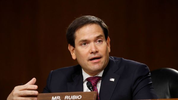 U.S. Sen. Marco Rubio (R-FL) speaks during a Senate Intelligence Committee nomination hearing for Rep. John Ratcliffe (R-TX), on Capitol Hill in Washington, U.S., May 5, 2020 - Sputnik International