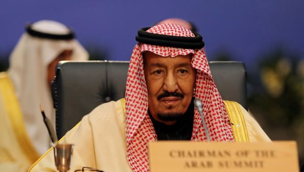 Saudi Arabia's King Salman attends a summit between Arab league and European Union member states, in the Red Sea resort of Sharm el-Sheikh, Egypt, February 24, 2019 - Sputnik International