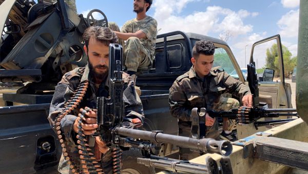 Troops loyal to the Libyan Government of National Accord prepare themselves before heading to Sirte, in Tripoli, Libya July 6, 2020 - Sputnik International