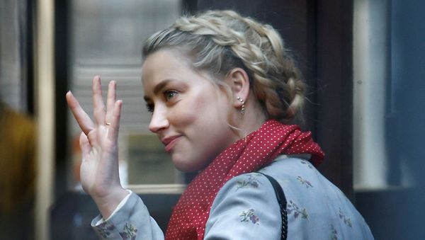 Amber Heard arriving at the High Court in London on 21 July 2020 - Sputnik International