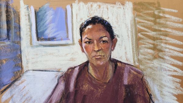 Ghislaine Maxwell appears via video link during her arraignment hearing where she was denied bail for her role aiding Jeffrey Epstein to recruit and eventually abuse of minor girls, in Manhattan Federal Court, in the Manhattan borough of New York City, New York, U.S. July 14, 2020 in this courtroom sketch - Sputnik International
