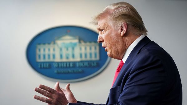 U.S. President Donald Trump speaks during a coronavirus disease (COVID-19) news briefing at the White House in Washington, U.S., July 23, 2020. - Sputnik International
