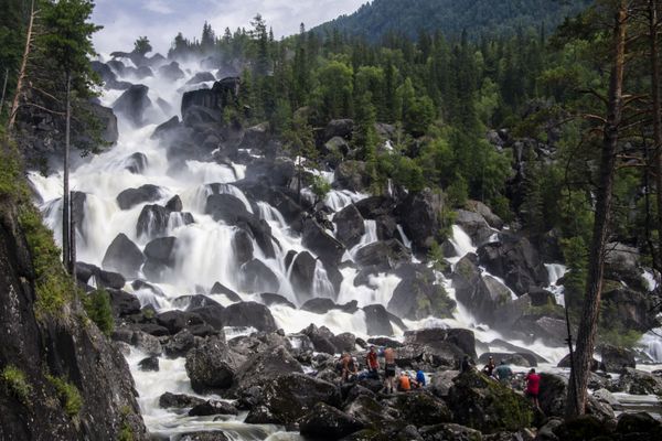 Big Chulchinsky waterfall in the Altai Republic, Russia Big Chulchinsky waterfall in the Altai Republic, Russia - Sputnik International