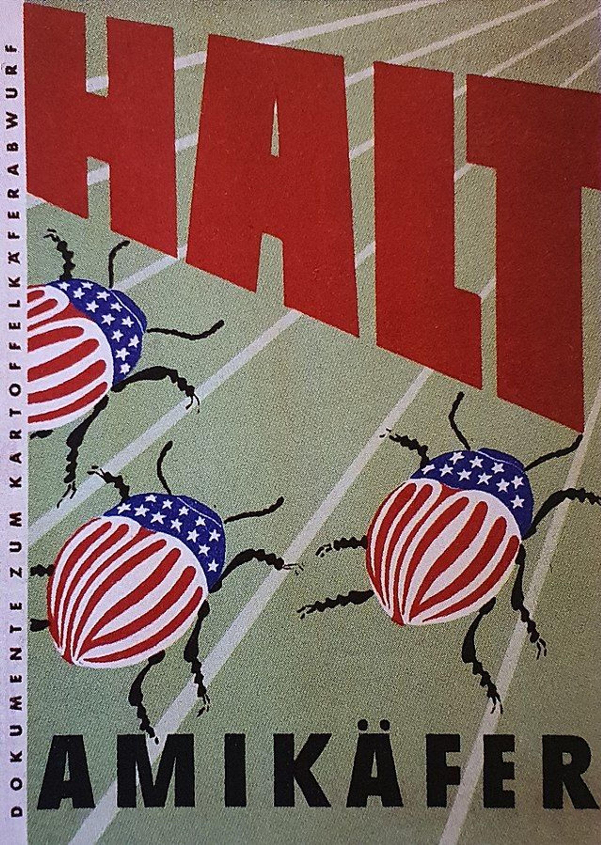 East German propaganda poster from 1950 promising to stop the American Colorado potato beetle. East German propaganda poster from 1950 promising to stop the American Colorado potato beetle. - Sputnik International, 1920, 05.02.2025