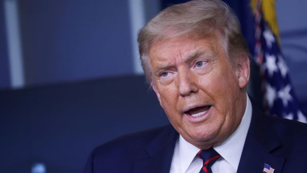 U.S. President Donald Trump speaks during a coronavirus disease (COVID-19) response news briefing at the White House in Washington, U.S., July 21, 2020 - Sputnik International