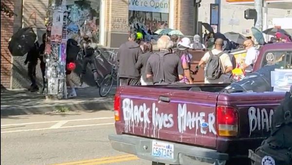 Protesters in Seattle - Sputnik International