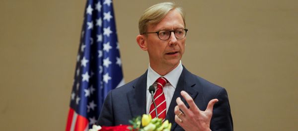 U.S. Special Representative for Iran Brian Hook speaks during a joint news conference with Bahrain Foreign Minister, Dr. Abdullatif bin Rashid Al Zayani (not pictured), in Manama, Bahrain June 29, 2020 U.S. Special Representative for Iran Brian Hook speaks during a joint news conference with Bahrain Foreign Minister, Dr. Abdullatif bin Rashid Al Zayani (not pictured), in Manama, Bahrain June 29, 2020 - Sputnik International
