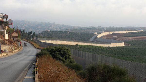 A vehicle drives in the southern Lebanese village of Kfar Kila, near the border with Israel, Lebanon July 28, 2020. - Sputnik International
