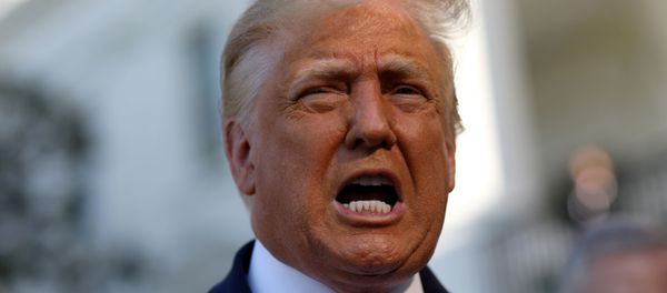 U.S. President Donald Trump speaks to the news media before departing on Marine One for travel to Midland, Texas from the South Lawn of the White House in Washington, U.S., July 29, 2020. - Sputnik International