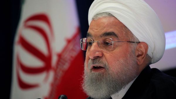 Iranian President Hassan Rouhani speaks at a news conference on the sidelines of the United Nations General Assembly in New York, U.S., September 26, 2019 - Sputnik International