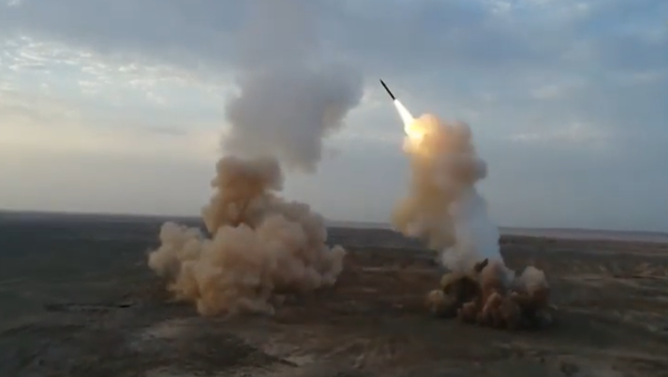 A test of a buried ballistic missile in southern Iran on July 29, 2020, as part of the Great Prophet 14 war games - Sputnik International