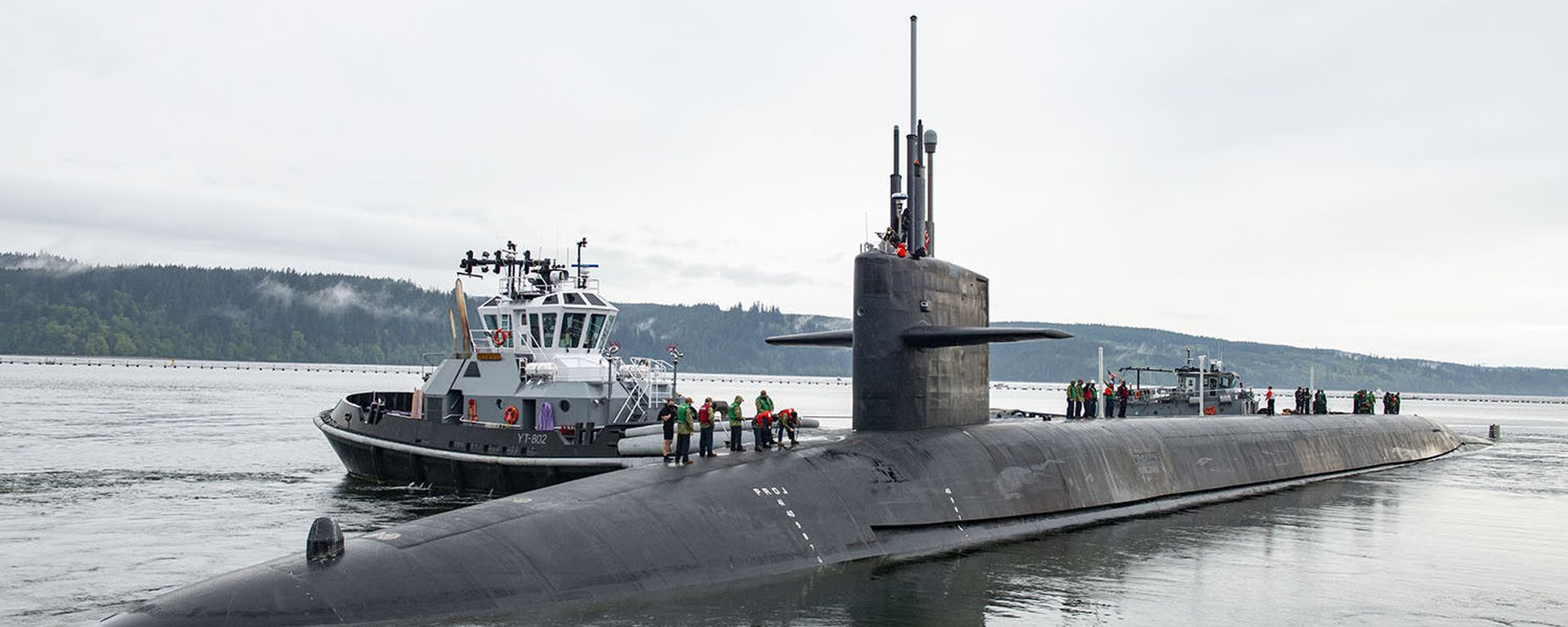 SILVERDALE, Wash. (May 2, 2020) The gold crew of the Ohio-class ballistic-missile submarine USS Maine (SSBN 741) officially returned the boat to strategic service, when they recently deployed on their first patrol in more than three years. Maine's three-year break in service involved an engineered refueling overhaul, estimated to extend the life of the ship by 20 years SILVERDALE, Wash. (May 2, 2020) The gold crew of the Ohio-class ballistic-missile submarine USS Maine (SSBN 741) officially returned the boat to strategic service, when they recently deployed on their first patrol in more than three years. Maine's three-year break in service involved an engineered refueling overhaul, estimated to extend the life of the ship by 20 years - Sputnik International, 1920, 20.09.2021