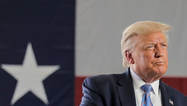 U.S. President Donald Trump delivers a speech during a tour of the Double Eagle Energy Oil Rig in Midland, Texas, U.S., July 29, 2020. - Sputnik International