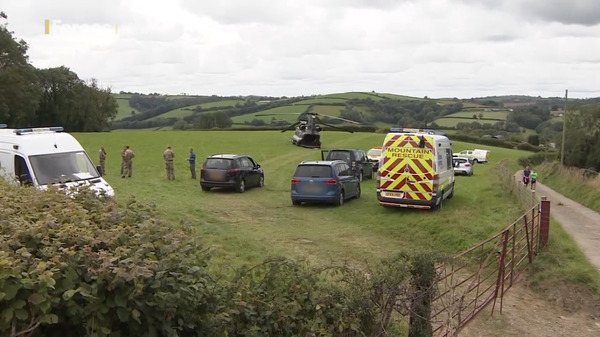 Photos: RAF Helicopter Crash-Lands in Wales After Striking Telephone Wires Photos: RAF Helicopter Crash-Lands in Wales After Striking Telephone Wires - Sputnik International