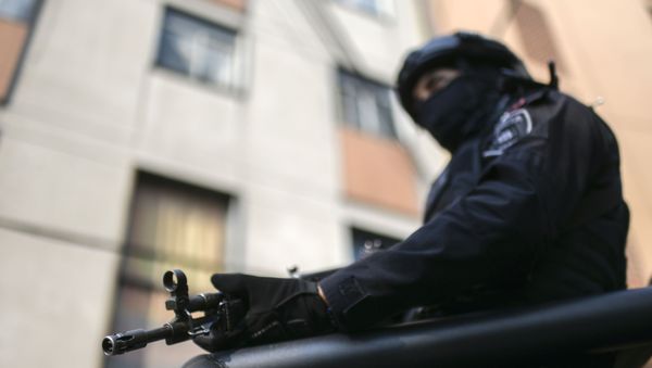 An agent of the Secretariat of Citizen Security (SSC) in Mexico City - Sputnik International