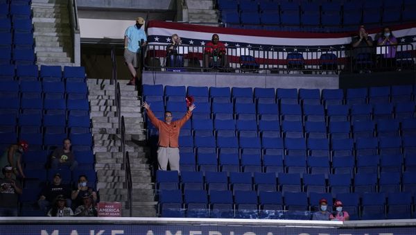 President Donald Trump supporters attend a campaign rally at the BOK Center, Saturday, June 20, 2020, in Tulsa, Okla. - Sputnik International