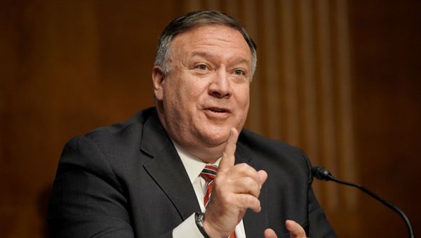 U.S. Secretary of State Mike Pompeo testifies during a Senate Foreign Relations Committee hearing on the State Department's 2021 budget, in the Dirksen Senate Office Building, in Washington, D.C., U.S., July 30, 2020.  - Sputnik International