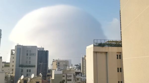 A shockwave is seen during an explosion in Beirut, Lebanon August 4, 2020, in this picture obtained from a social media video - Sputnik International