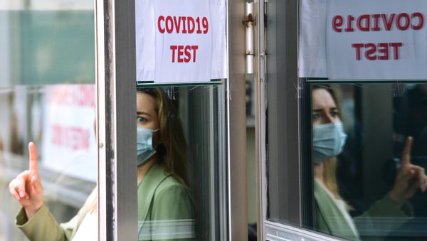 Rapid testing for COVID-19 at Vnukovo airport - Sputnik International