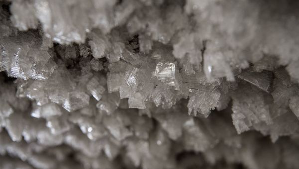 Ice forms at the gallery walls of the Museum of the History of Permafrost Studies located beneath the main building of the Melnikov Permafrost Institute in the eastern Siberian city of Yakutsk - Sputnik International