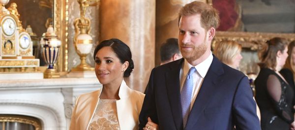 Britain's Prince Harry and Meghan, Duchess of Sussex attend a reception at Buckingham Palace, London, Tuesday March 5, 2019, to mark the fiftieth anniversary of the investiture of the Prince of Wales - Sputnik International