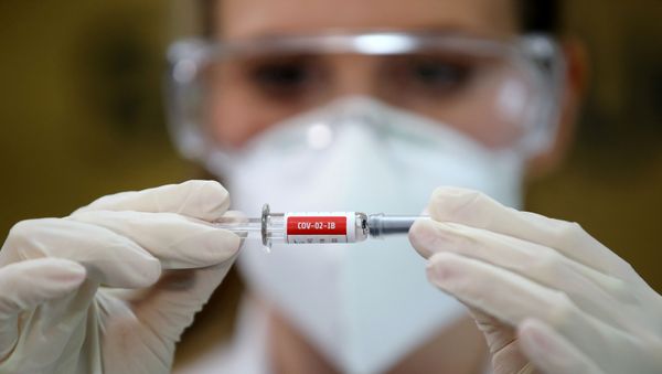 A nurse holds China's Sinovac vaccine, a potential vaccine for the coronavirus disease (COVID-19), at the Sao Lucas Hospital of the Pontifical Catholic University of Rio Grande do Sul (PUCRS), in Porto Alegre, Brazil August 8, 2020. - Sputnik International