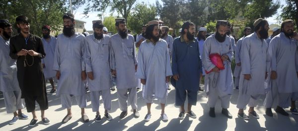 Afghan Taliban prisoners in Parwan province, Afghanistan - Sputnik International