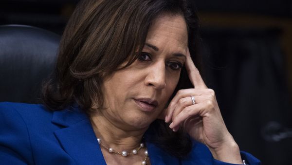 Sen. Kamala Harris, D-Calif., asks a question during a Senate Judiciary Committee hearing on police use of force and community relations on on Capitol Hill, Tuesday, June 16, 2020 in Washington - Sputnik International