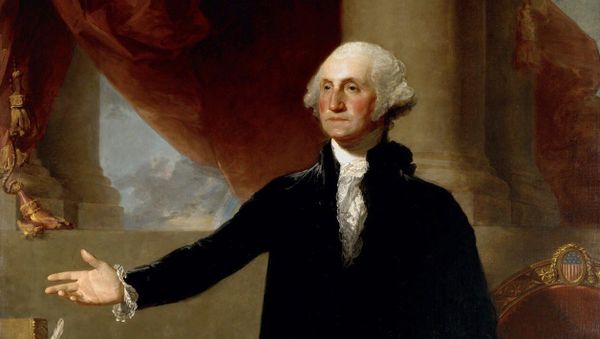 This undated file photo of a 1796 Gilbert Stuart oil on canvas painting portrays George Washington, founding father and first president of the United States. With nearly 60,000 acres and more than 300 slaves, Washington is considered the big daddy of presidential wealth, with estimated wealth equivalent in 2010 to $525 million dollars, according to research by 24/7 Wall St., a news and analysis website. Yet Washington had to borrow money to pay for his trip to New York for his inauguration in 1789, according to Dennis Pogue, vice president for preservation at Mount Vernon, Washington's Virginia estate. His money was tied up in land, reaping only a modest cash income after farm expenses. This undated file photo of a 1796 Gilbert Stuart oil on canvas painting portrays George Washington, founding father and first president of the United States. With nearly 60,000 acres and more than 300 slaves, Washington is considered the big daddy of presidential wealth, with estimated wealth equivalent in 2010 to $525 million dollars, according to research by 24/7 Wall St., a news and analysis website. Yet Washington had to borrow money to pay for his trip to New York for his inauguration in 1789, according to Dennis Pogue, vice president for preservation at Mount Vernon, Washington's Virginia estate. His money was tied up in land, reaping only a modest cash income after farm expenses. - Sputnik International