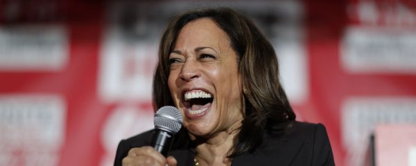 In this Nov. 8, 2019, file photo, then-Democratic presidential candidate Sen. Kamala Harris, D-Calif., reacts as she speaks at a town hall event at the Culinary Workers Union in Las Vegas. Democratic presidential candidate former Vice President Joe Biden has chosen Harris as his running mate. In this Nov. 8, 2019, file photo, then-Democratic presidential candidate Sen. Kamala Harris, D-Calif., reacts as she speaks at a town hall event at the Culinary Workers Union in Las Vegas. Democratic presidential candidate former Vice President Joe Biden has chosen Harris as his running mate. - Sputnik International