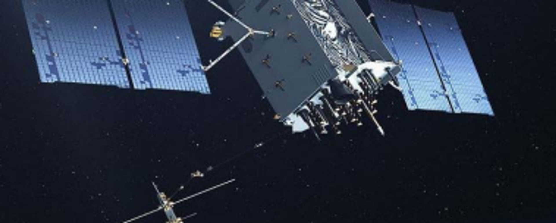 An image taken from the June 2020 Defense Space Strategy Summary that appears to depict a space-based kinetic energy weapon similar to the abandoned Project Thor. The image is uncaptioned in the document. - Sputnik International, 1920, 10.10.2023