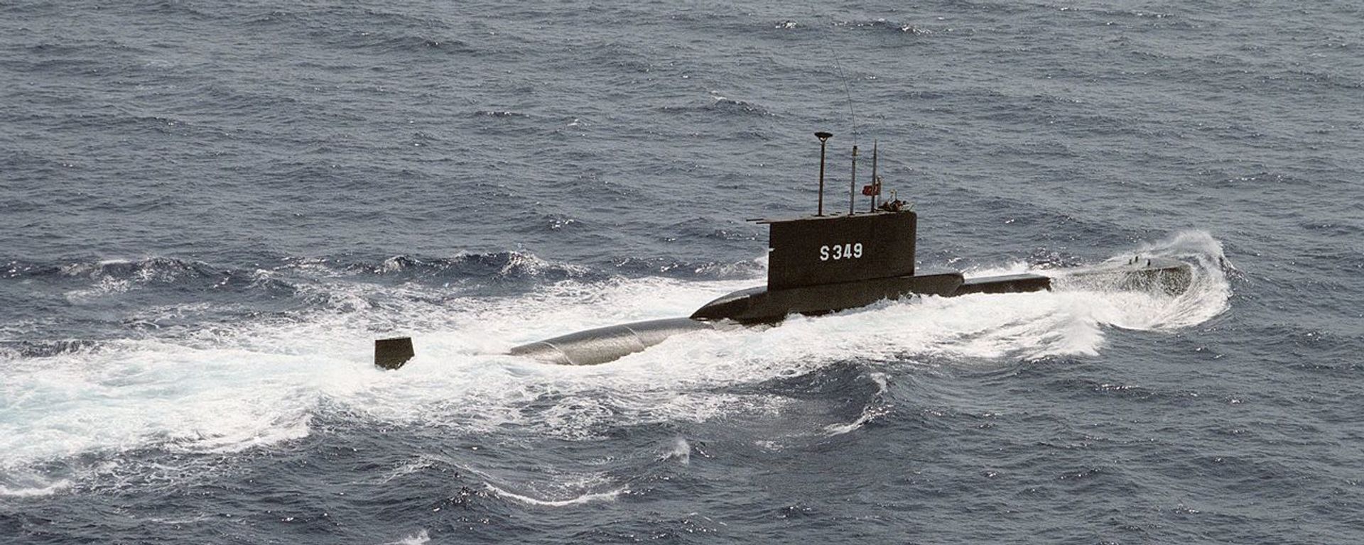 Starboard view of TCG Batıray, a Turkish Type 2019 submarine. - Sputnik International, 1920, 15.08.2020