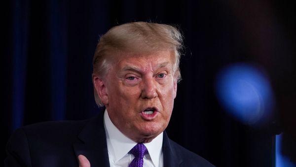 U.S. President Donald Trump speaks during a news conference at Trump National Golf Club in Bedminster, New Jersey, U.S., August 15, 2020. - Sputnik International