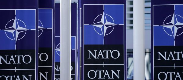 A picture taken on November 20, 2019 shows NATO flags at the NATO headquarters in Brussels, during a NATO Foreign Affairs ministers' summit. A picture taken on November 20, 2019 shows NATO flags at the NATO headquarters in Brussels, during a NATO Foreign Affairs ministers' summit. - Sputnik International