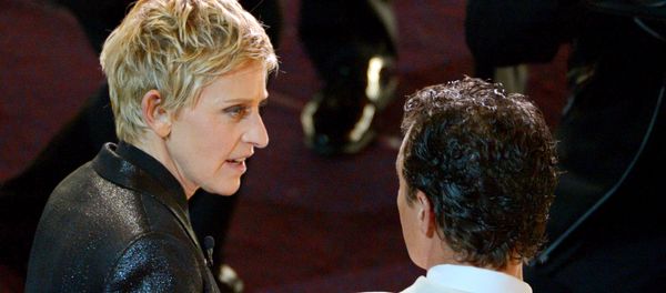 Ellen DeGeneres, left, and Matthew McConaughey are seen in the audience during the Oscars at the Dolby Theatre on Sunday, March 2, 2014, in Los Angeles Ellen DeGeneres, left, and Matthew McConaughey are seen in the audience during the Oscars at the Dolby Theatre on Sunday, March 2, 2014, in Los Angeles - Sputnik International