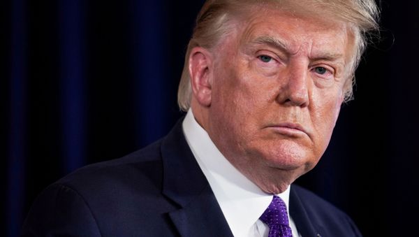 U.S. President Donald Trump speaks during a news conference at Trump National Golf Club in Bedminster, New Jersey, U.S., August 15, 2020 - Sputnik International