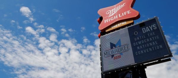 A sign counts zero days until the Democratic National Convention (DNC), which will be a largely virtual event due to the coronavirus disease (COVID-19) outbreak, in Milwaukee, Wisconsin, U.S., August 16, 2020 - Sputnik International