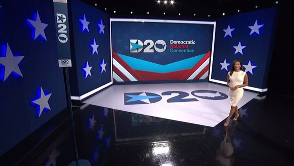 Actress Eva Longoria introduces the start of the 2020 Democratic National Convention in a frame grab from live video at the start of the all virtual convention as participants from across the country are hosted over video links from the originally planned site of the convention in Milwaukee, Wisconsin, U.S. August 17, 2020 - Sputnik International