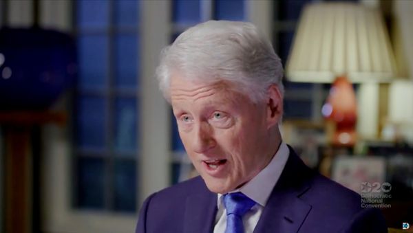 Former U.S. President Bill Clinton speaks by video feed during the virtual 2020 Democratic National Convention as participants from across the country are hosted over video links from the originally planned site of the convention in Milwaukee, Wisconsin, U.S. August 18, 2020 - Sputnik International