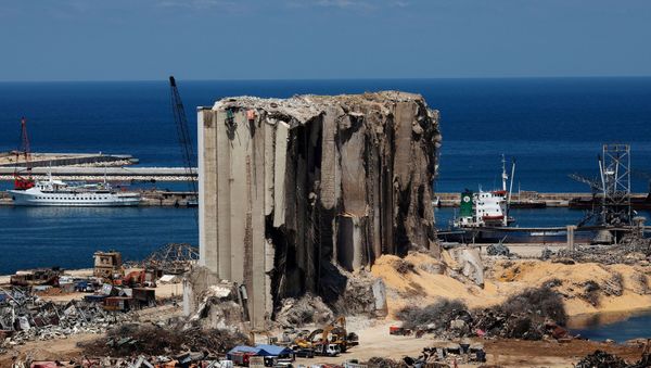 A general view shows the damaged port area in the aftermath of a massive explosion in Beirut, Lebanon, August 17, 2020.  - Sputnik International