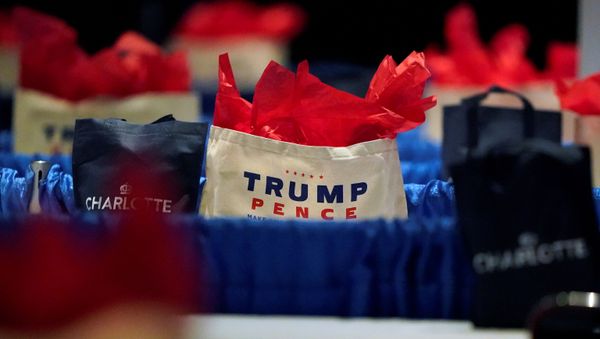 The room is set for the first day of the Republican National Convention, in Charlotte, North Carolina, 24 August 2020 - Sputnik International